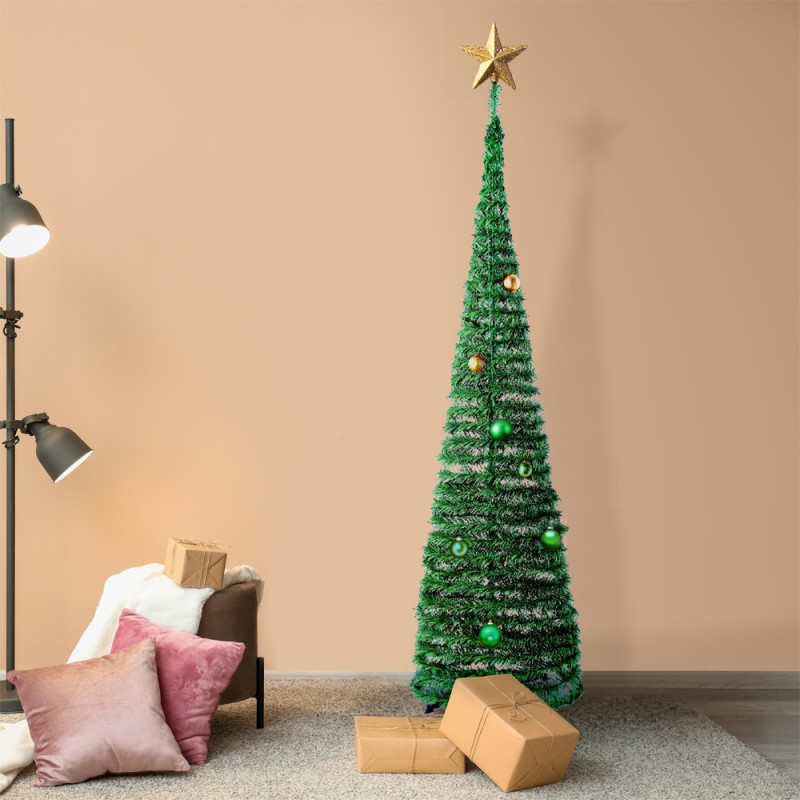 Sapin de Noël artificiel vert pop up SlimTree 180 cm