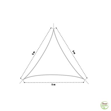 Voile d'ombrage triangulaire (21)