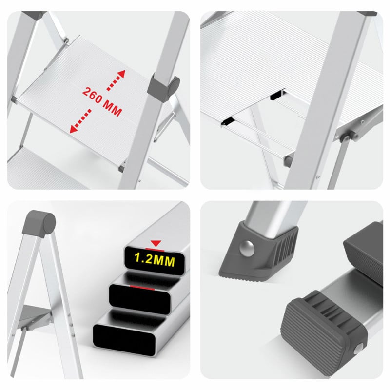 Escabeau marchepied 3 marches alu pro extra-slim (4)