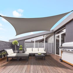 Voile d'ombrage rectangulaire extensible (1)