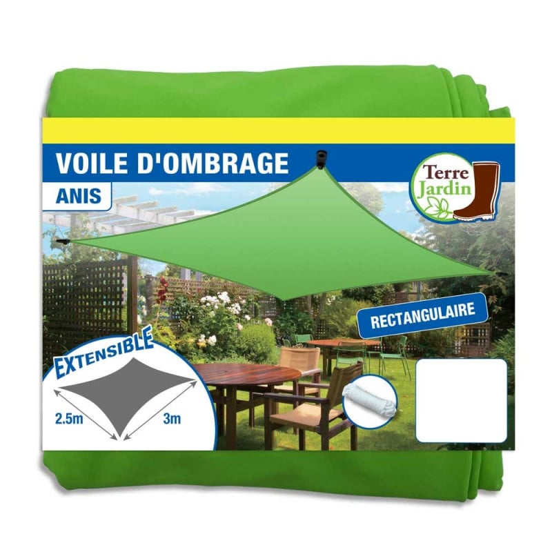 Voile d'ombrage rectangulaire extensible (6)