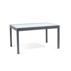 Table de jardin extensible en verre avec 4 chaises (1)