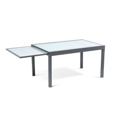 Table de jardin extensible en verre avec 4 chaises (2)