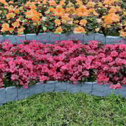 Bordures de jardin imitation pierre - lot de 80 (6)