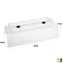 Lot de 30 tunnels de forçage transparents de 86cm (1)
