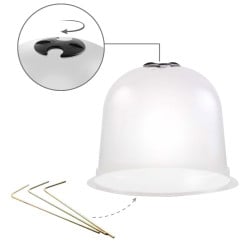 Cloches à salades plastique - Lot de 72 (2)