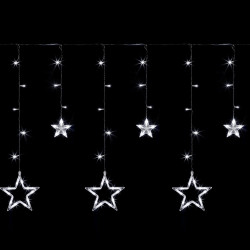Rideaux lumineux étoilé avec LED à piles (6)
