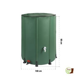 Réservoir   cuve d'eau de pluie pliable