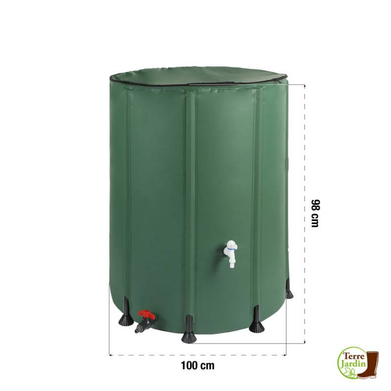 Réservoir   cuve d'eau de pluie pliable