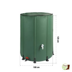 Réservoir   cuve d'eau de pluie pliable