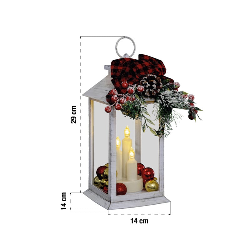 Eaxus® Lanterne LED avec Bougie à Effet de Flamme - Décoration de Salon et  de Jardin : : Luminaires et Éclairage