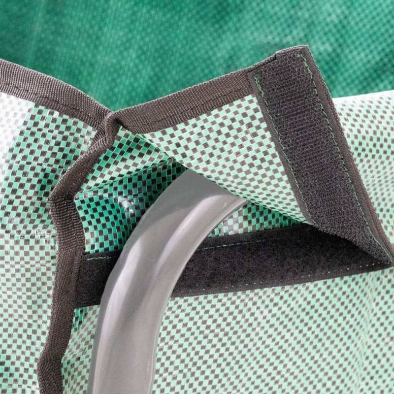 Housse pour chariot à bûches en métal sur roues