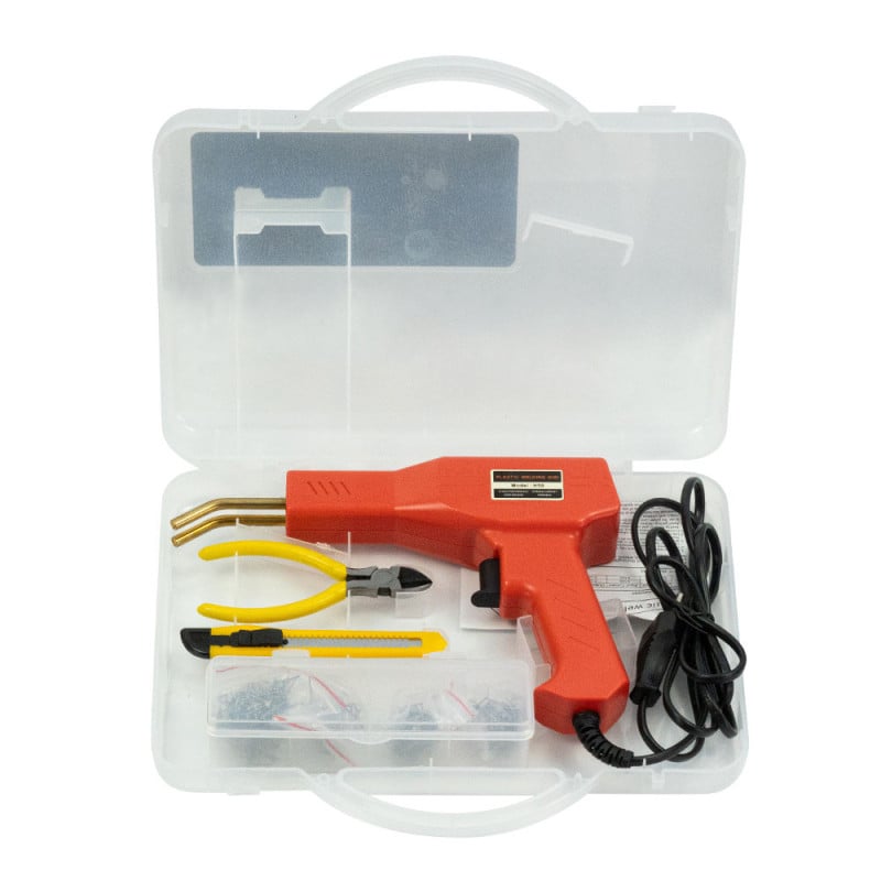 Pistolet pour souder le plastique 50 W - Kit avec agrafes et accessoires