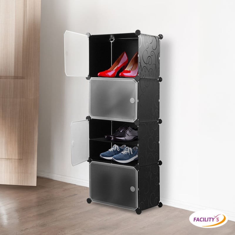 Étagère à chaussures modulable 16 paires