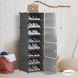 Étagère à chaussures modulable 16 paires