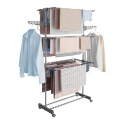 Séchoir Kit&Dry étendoir à linge pliable 3 niveaux