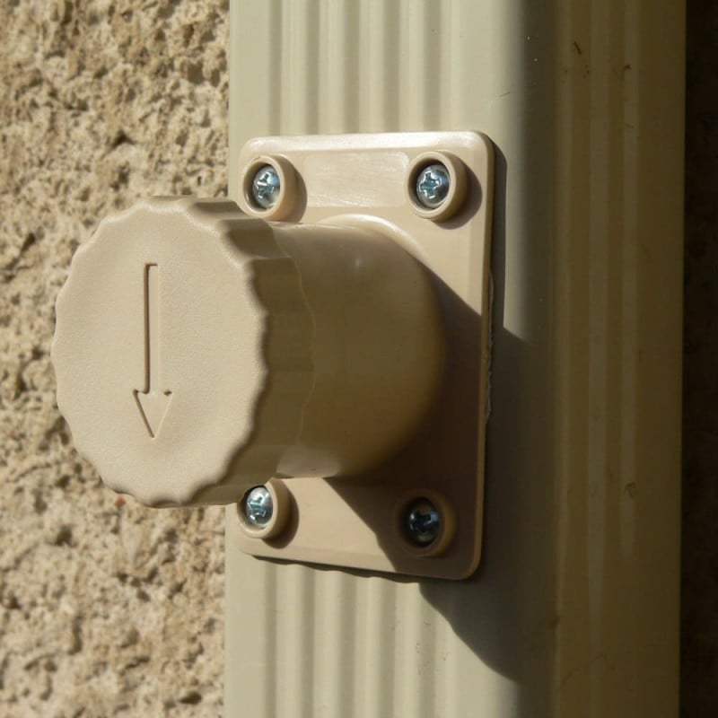 Récupérateur d'eau de pluie rectangulaire