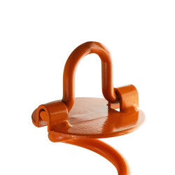 Piquets d'ancrage en spirale métalliques x4