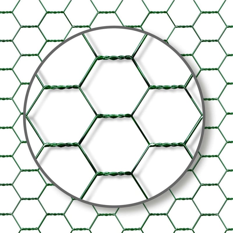 Enclos poulailler - Volière extérieure - Parc grillagé 24m²