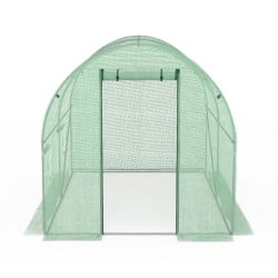 Serre tunnel de jardin 6M² avec bâche renforcée