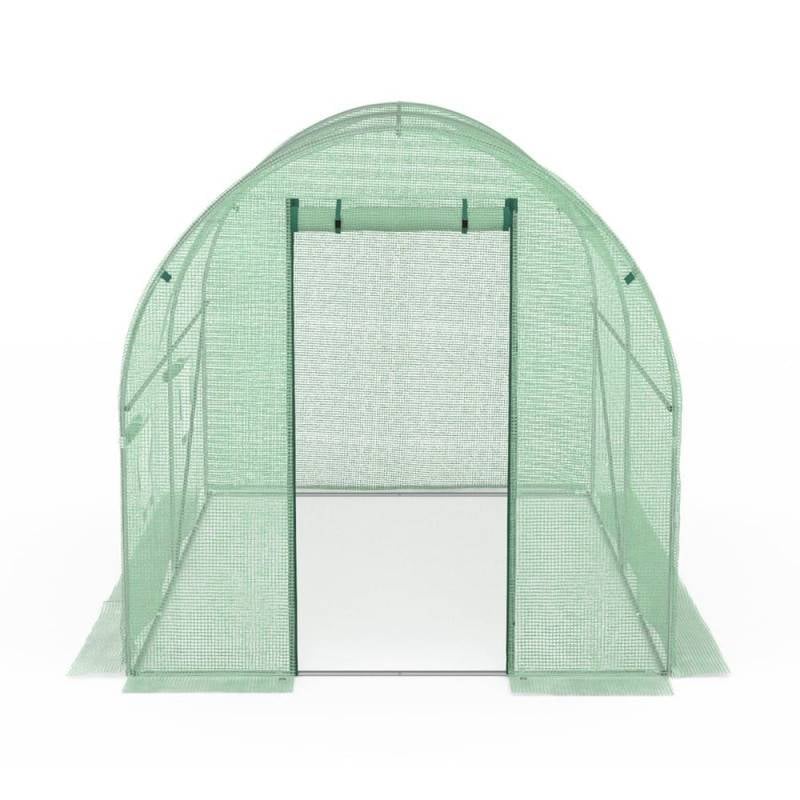 Serre tunnel de jardin 6M² avec bâche renforcée