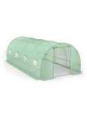 Serre tunnel de jardin 18M² avec bâche renforcée