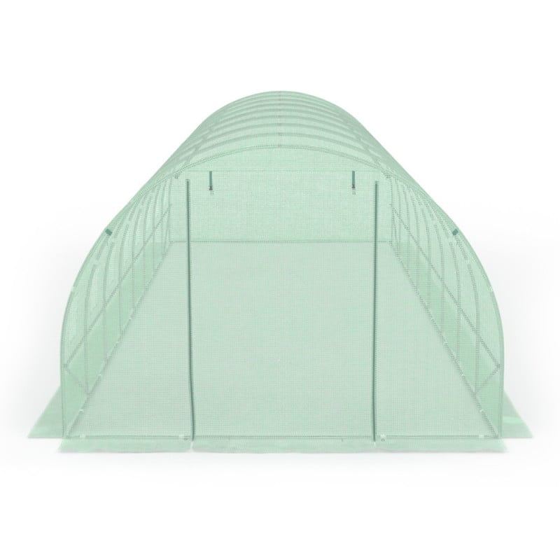 Serre tunnel de jardin 24M² avec bâche renforcée
