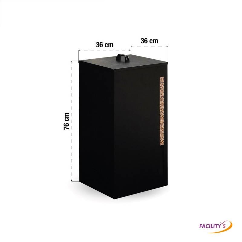 Boite à granulés de bois et pellets - Capacité de 45 kg