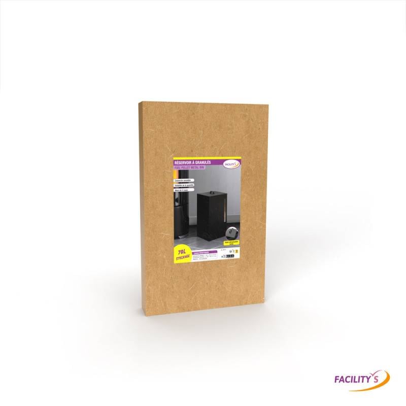 Boite à granulés de bois et pellets - Capacité de 45 kg