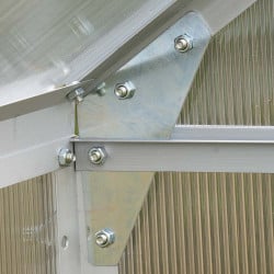 Serre de jardin aluminium et polycarbonate 3,6 M²