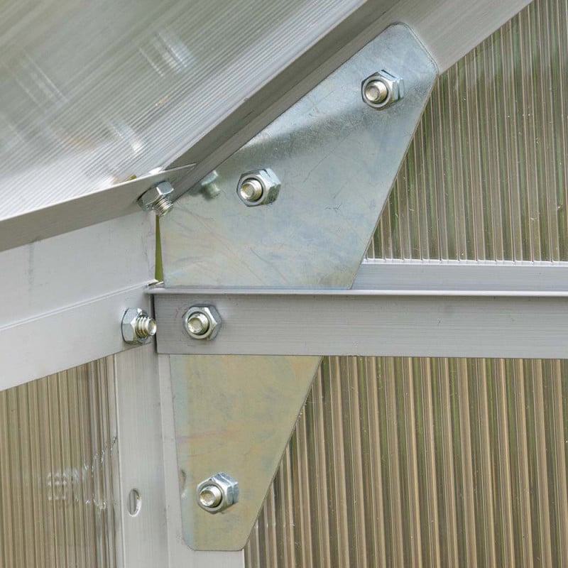 Serre de jardin aluminium et polycarbonate 3,6 M²