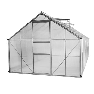 Serre de jardin aluminium et polycarbonate 12,25 M²