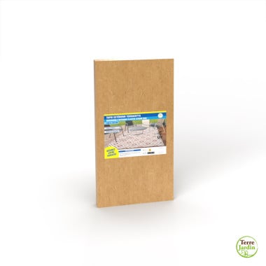 Tapis extérieur réversible pour balcon et terrasse Terracotta