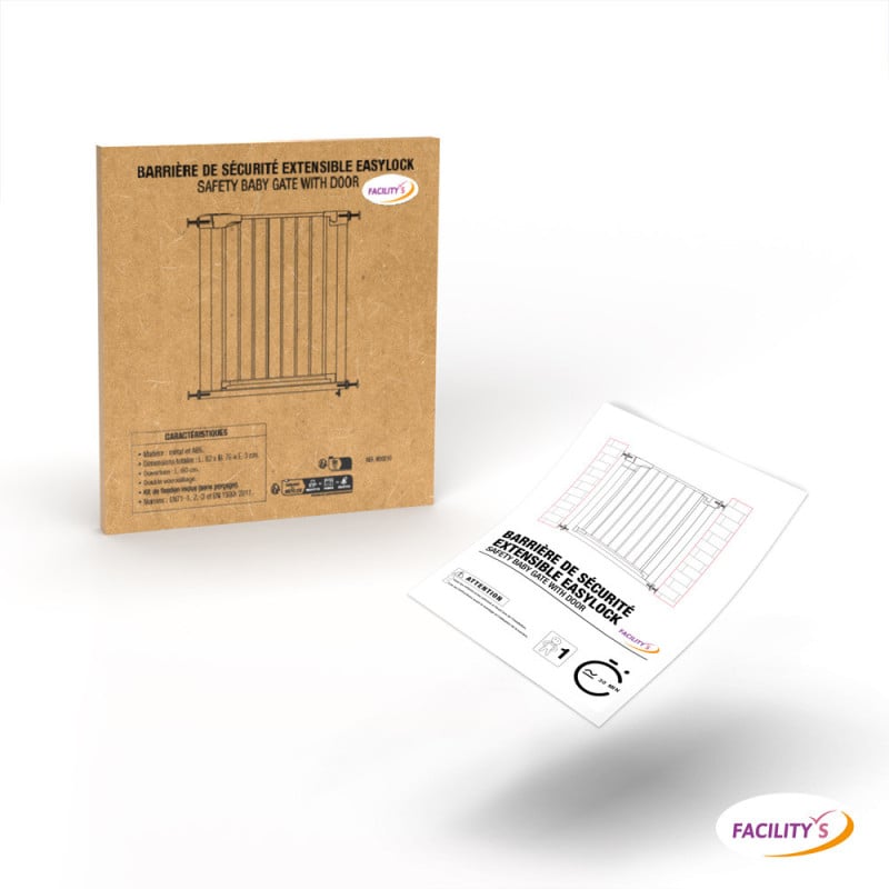 Barrière de sécurité escalier sans perçage pour enfant, bébé, chien