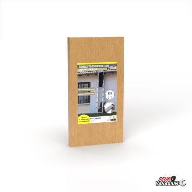 Échelle télescopique aluminium 3,2 M
