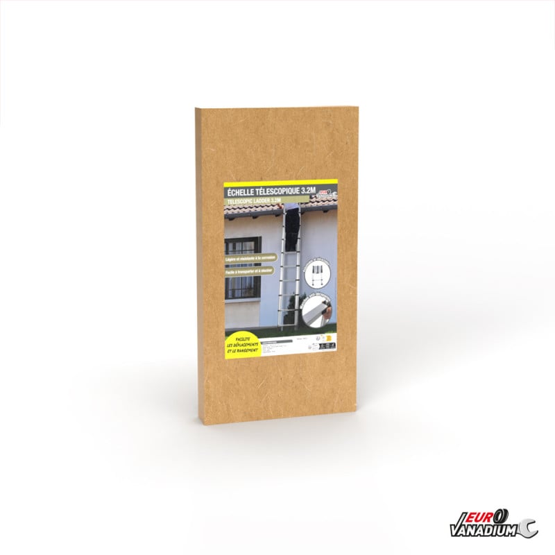 Échelle télescopique aluminium 3,2 M