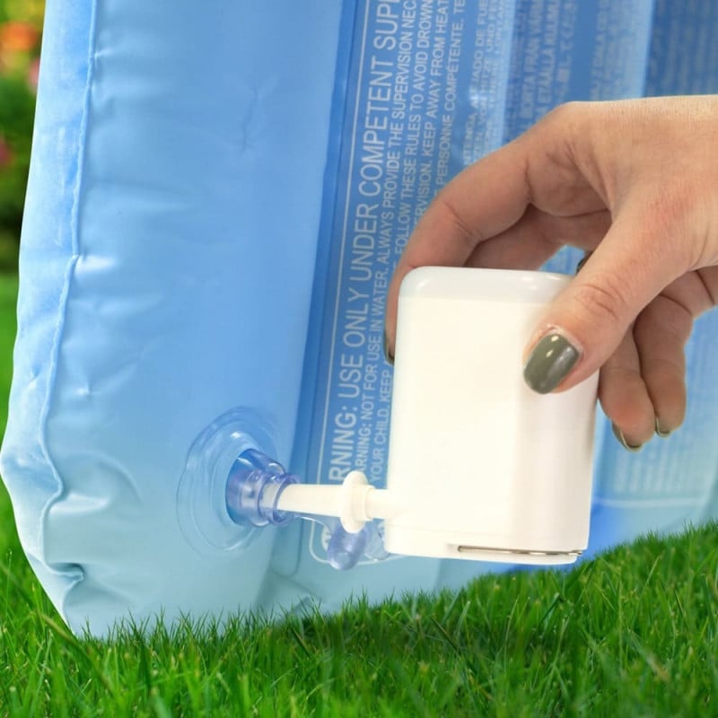 Gonfleur électrique portable avec lampe 1200 mAh