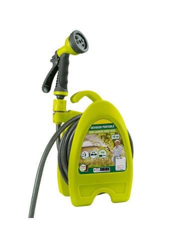 Tuyau d'arrosage 10 M avec enrouleur portable