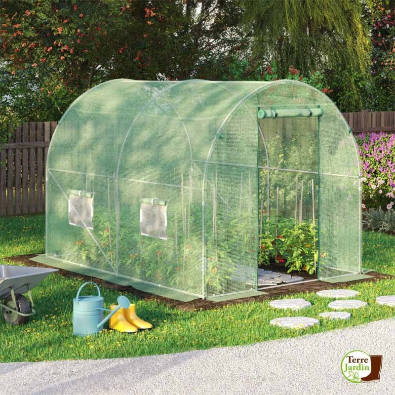 Bâche pour serre tunnel verte