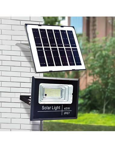Projecteur solaire LED d’extérieur avec panneau solaire 400 Lumens 200W
