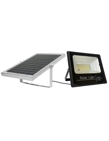 Projecteur solaire LED d’extérieur avec panneau solaire 400 Lumens 200W