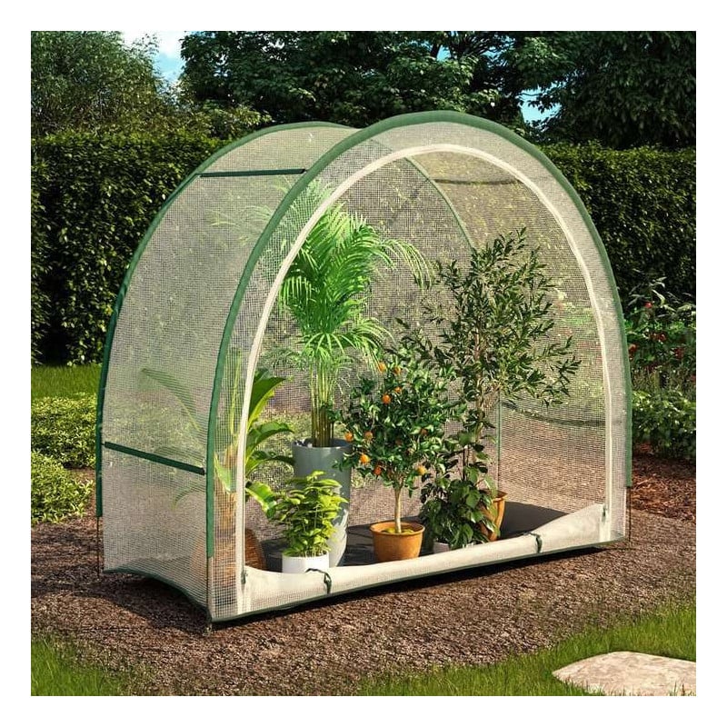 Serre d'hivernage demi-lune 200x80x170cm PE