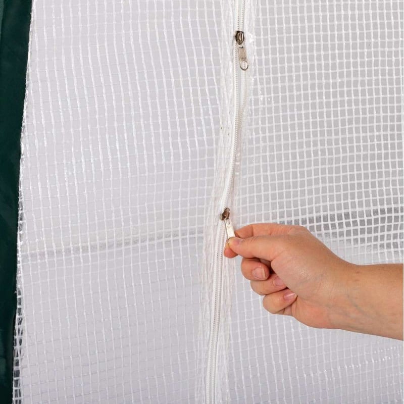 Serre d'hivernage demi-lune 200x80x170cm PE