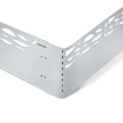 Bordures de jardin ajourées en acier galvanisé - Lot de 5