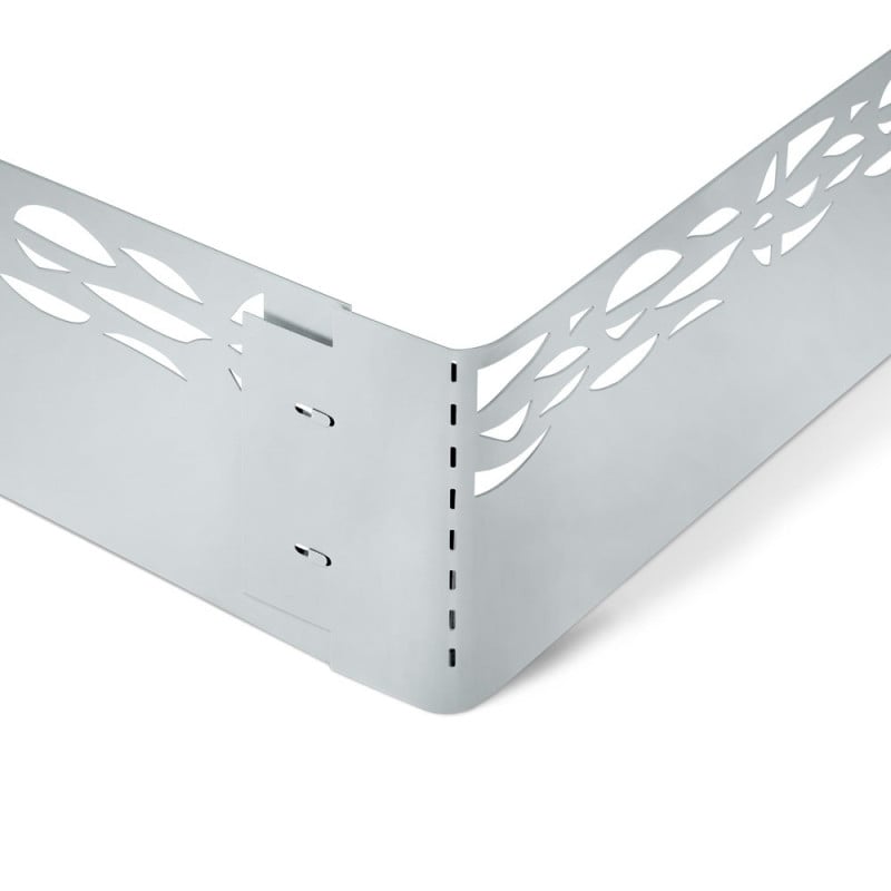 Bordures de jardin ajourées en acier galvanisé - Lot de 5