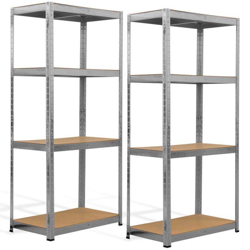 Double étagère charges lourdes en métal
