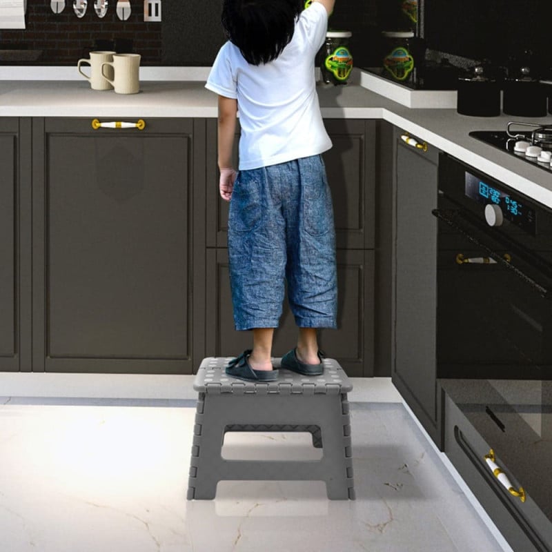 Marchepied Pliable en Plastique - Compact et Sécurisé, charge max 150kg