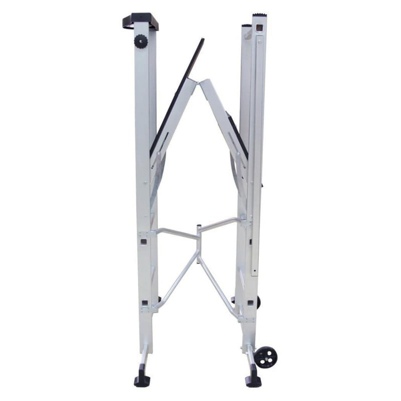 Échafaudage aluminium pliable 3m : idéal pour travaux intérieurs et extérieurs