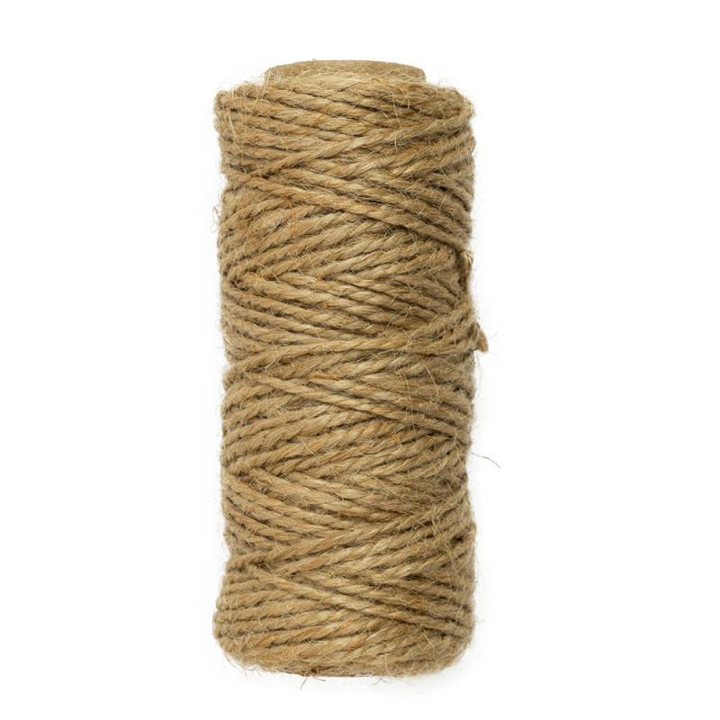 Lot de 4 ficelles de jardin polypropylène, jute, coton et sisal - Multi-usages, résistantes et naturelles