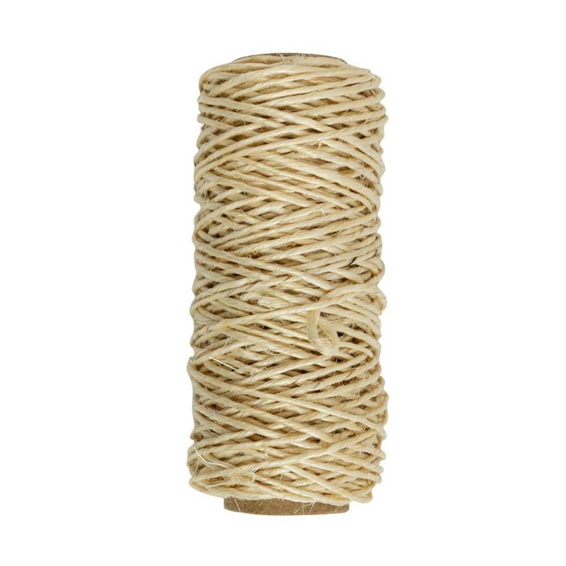 Lot de 4 ficelles de jardin polypropylène, jute, coton et sisal - Multi-usages, résistantes et naturelles